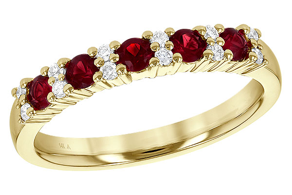 K236-19356: LDS WED RG .44 RUBY .58 TGW
