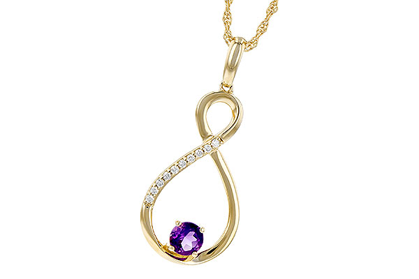 K318-91092: NECK .22 AMETHYST .27 TGW