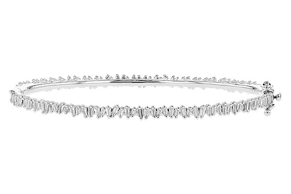 K318-92047: BANGLE .75 TW BAGUETTE DIAS