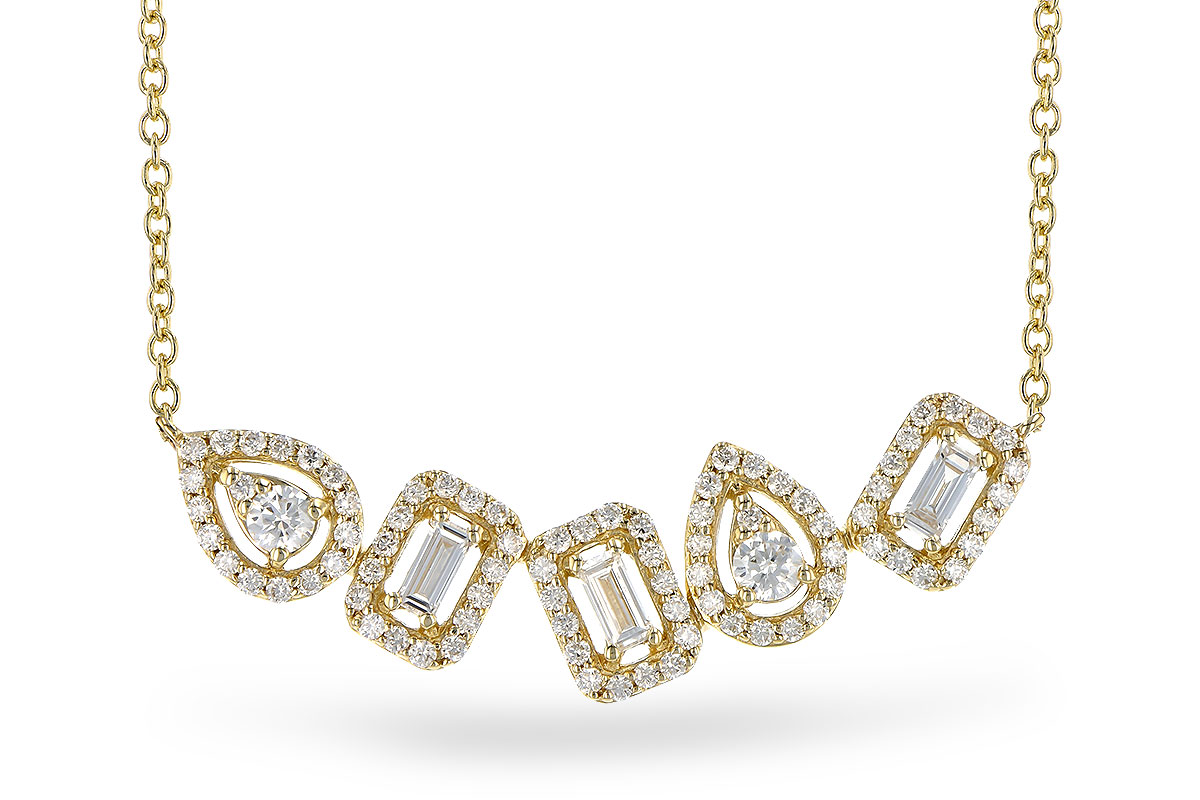 K318-94747: NECK .15 TW BAGUETTES .55 TW (18")