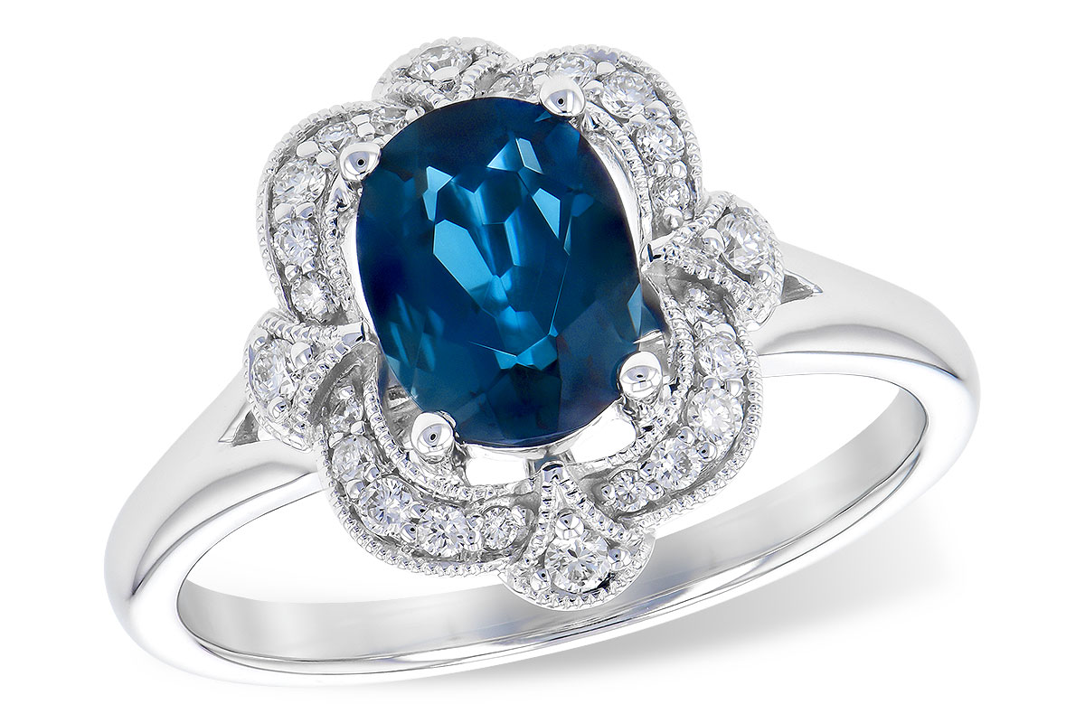 K318-97483: LDS RG 1.35 LONDON BLUE TOPAZ 1.50 TGW