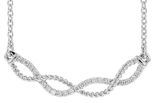 K319-82956: NECKLACE .12 TW (18")