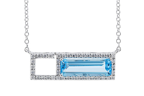 K319-83847: NECK 1.44 BLUE TOPAZ 1.60 TGW