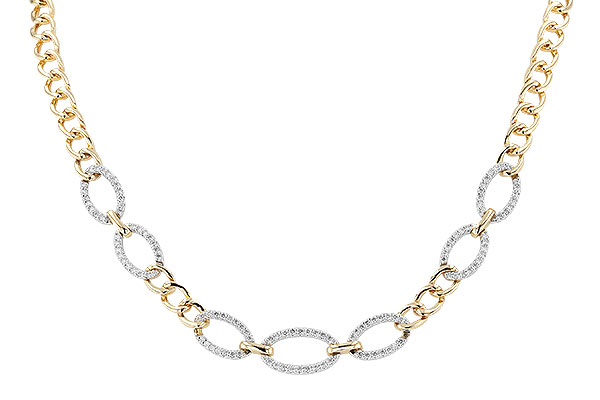 K319-83856: NECKLACE 1.12 TW (17")(INCLUDES BAR LINKS)