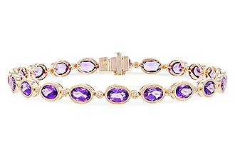 K319-83883: BRACELET 6.86 TW AMETHYST 6.90 TGW
