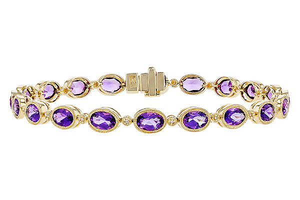 K319-83883: BRACELET 6.86 TW AMETHYST 6.90 TGW