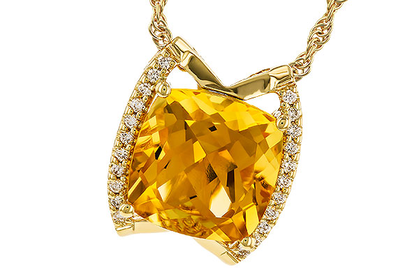 K319-86629: NECKLACE 3.74 CITRINE 3.85 TGW (10MM CIT)
