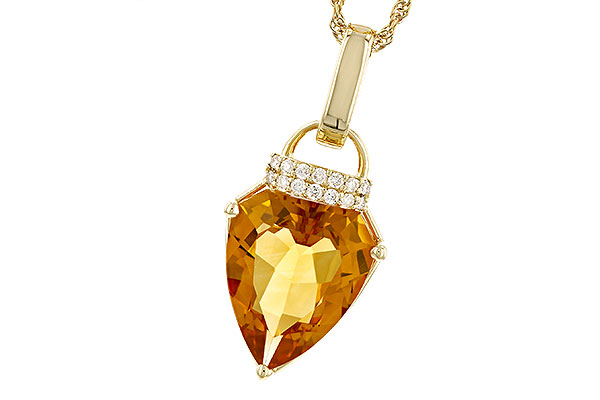 K319-88438: NECKLACE 3.12 CITRINE 3.18 TGW (12x10MM CIT)