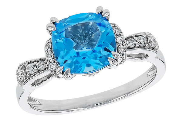 K320-76611: LDS RG 2.48 BLUE TOPAZ 2.70 TGW (8MM BT)