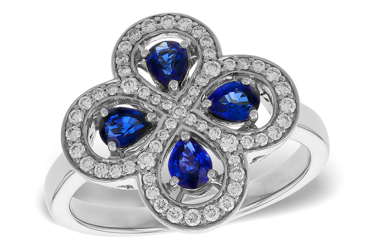 K320-78411: LDS RG .68 TW SAPPHIRE .96 TGW