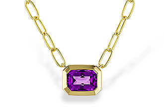 K320-78438: NECKLACE .82 AMETHYST (18")