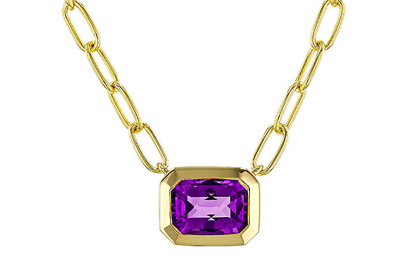 K320-78438: NECKLACE .82 AMETHYST (18")