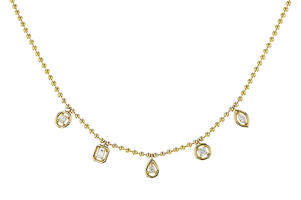 K320-80238: NECKLACE .50 TW FANCY CUT DIAS (18")