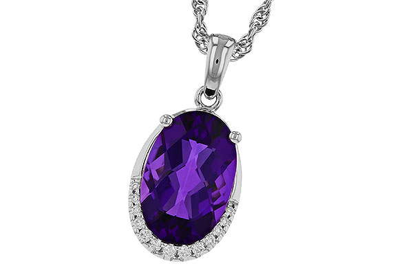 K320-81092: NECKLACE 2.70 AMETHYST 2.76 TGW (12x8MM OV)