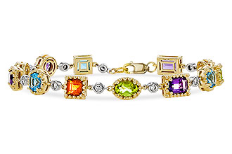 K320-81129: BRACELET 4.63 SEMI-PREC (AMY,BT,CIT,PER) 5.05 TGW