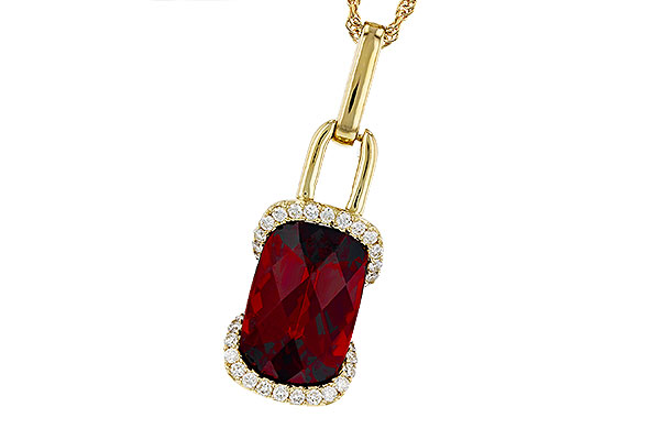 K321-63847: NECK 4.30 GARNET 4.45 TGW (12x8MM GAR)