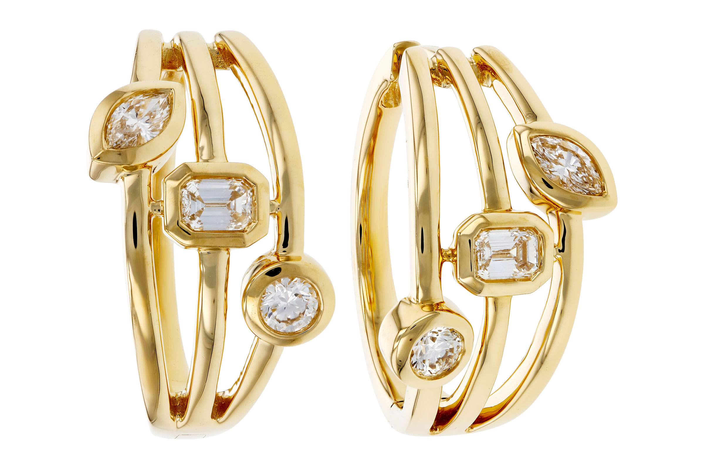 K321-64783: EARRINGS .45 TW (BR/EC/MQ)