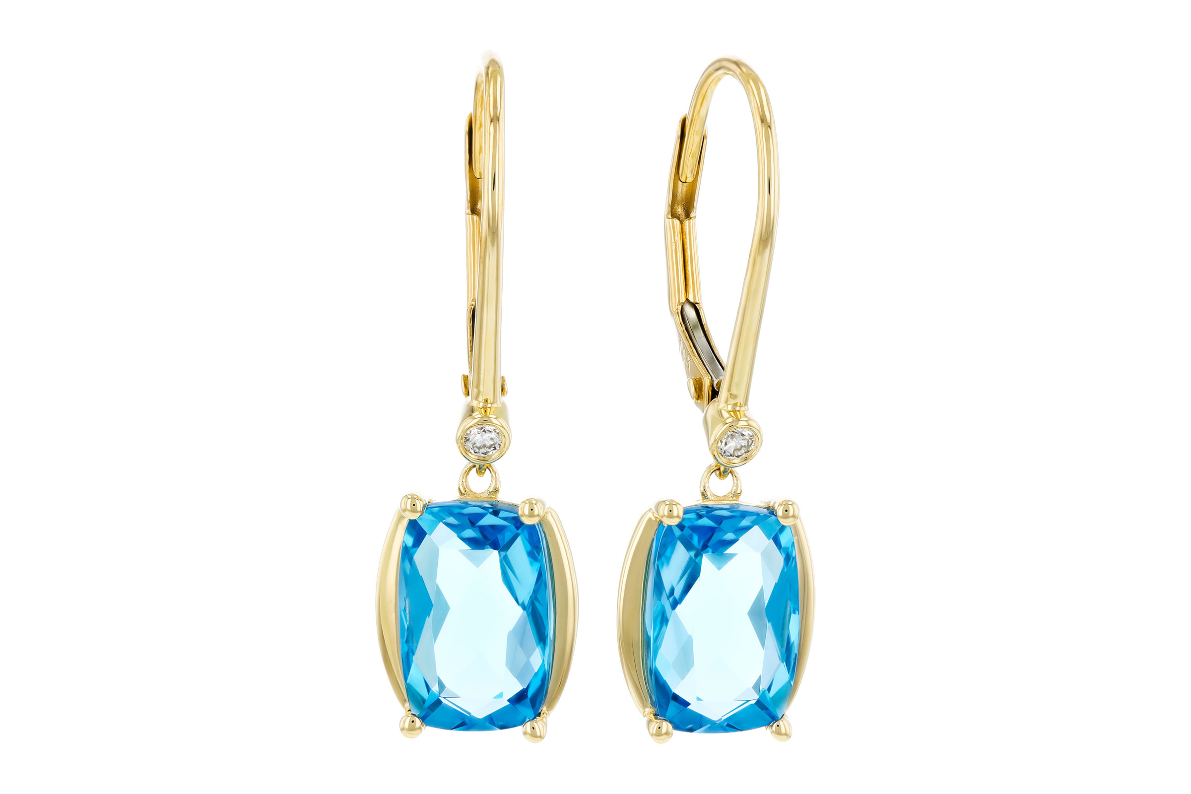 K321-65656: EARRINGS 3.82 TW BLUE TOPAZ 3.85 TGW (9x6MM BT)