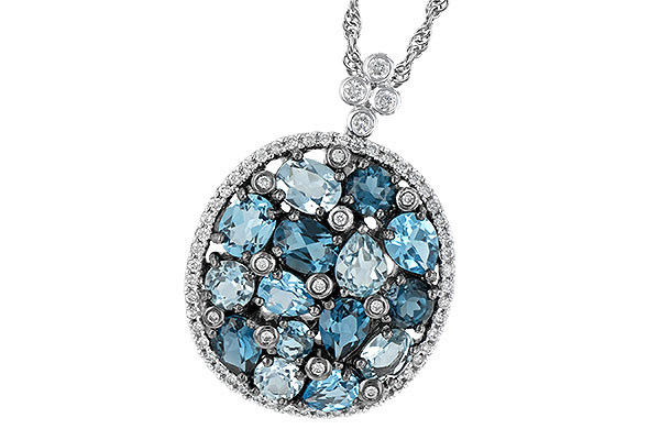 L233-49347: NECK 3.12 BLUE TOPAZ 3.41 TGW