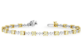 L234-42083: BRACELET 2.80 YELLOW DIA 4.01 TW