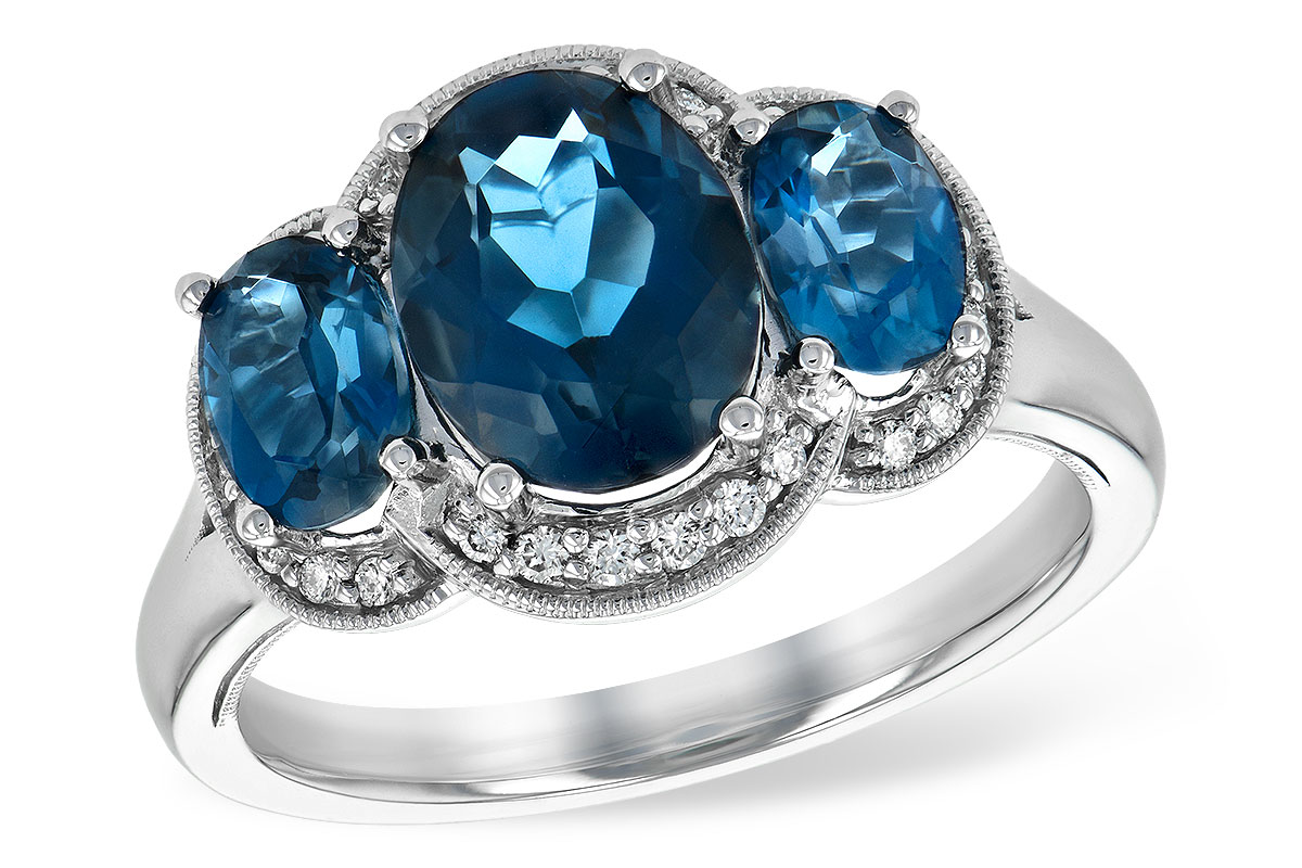 L235-33838: LDS RG 4.20 BLUE TOPAZ 4.33 TGW