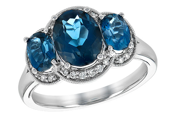 L235-33838: LDS RG 4.20 BLUE TOPAZ 4.33 TGW