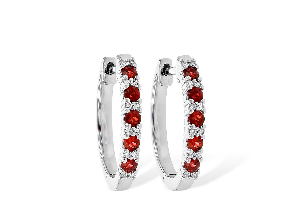 L236-22065: EARR .45 RUBY .55 TGW