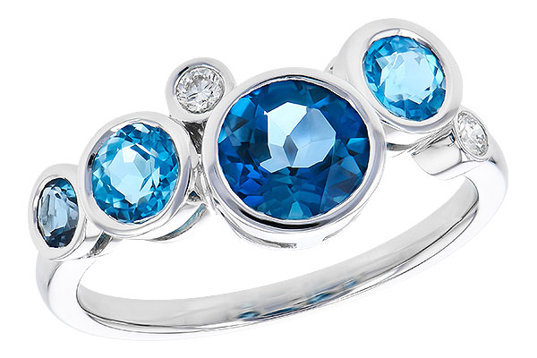 L318-97520: LDS RG 1.40 TW BLUE TOPAZ 1.45 TGW