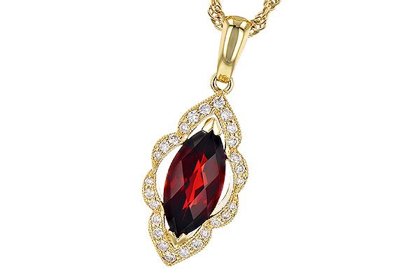 L318-98374: NECK 1.25 GARNET 1.36 TGW