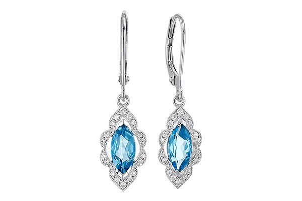 L318-98447: EARR 1.02 TW BLUE TOPAZ 1.17 TGW