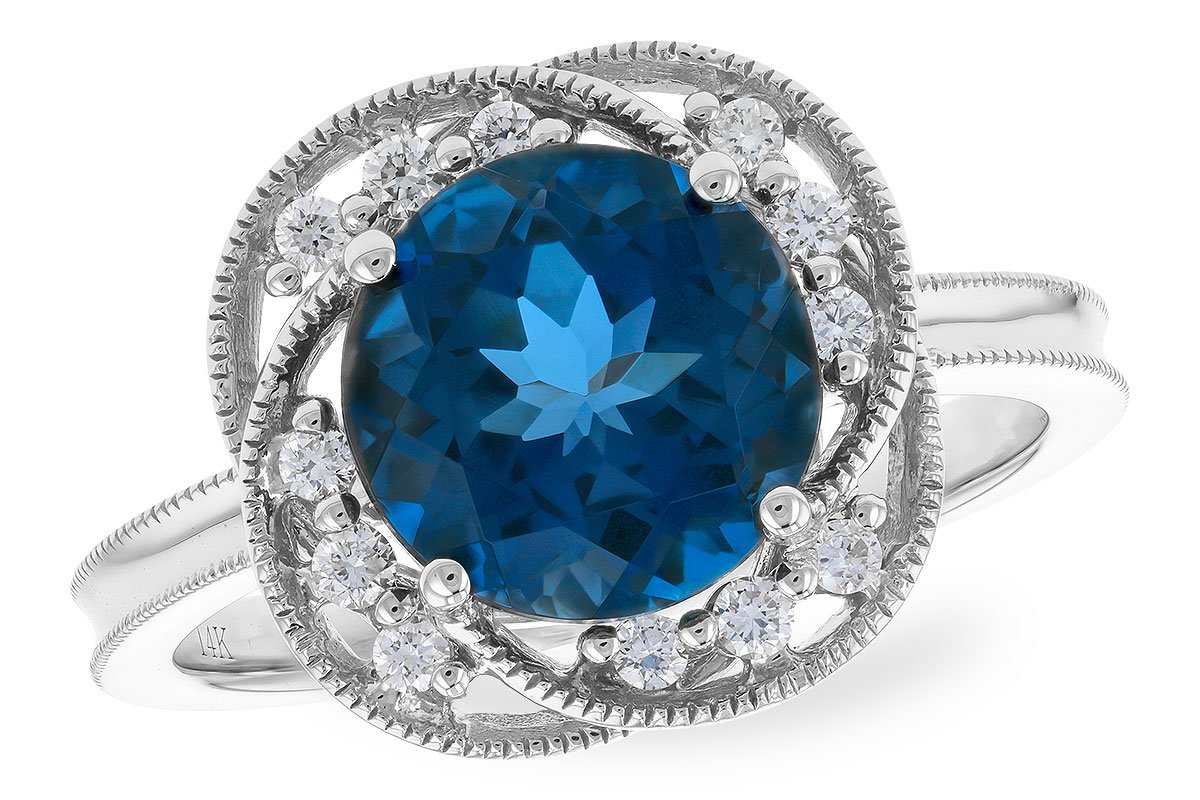 L319-84801: LDS RG 2.90 LONDON BLUE TOPAZ 3.05 TGW (9MM LBT)