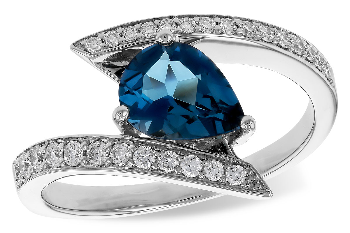 L320-73847: LDS RG 1.04 LONDON BLUE TOPAZ 1.28 TGW (8x6MM)