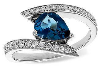 L320-73847: LDS RG 1.04 LONDON BLUE TOPAZ 1.28 TGW (8x6MM)