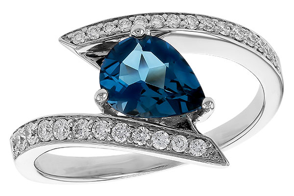 L320-73847: LDS RG 1.04 LONDON BLUE TOPAZ 1.28 TGW (8x6MM)