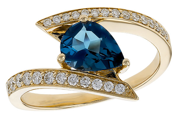 L320-73847: LDS RG 1.04 LONDON BLUE TOPAZ 1.28 TGW (8x6MM)
