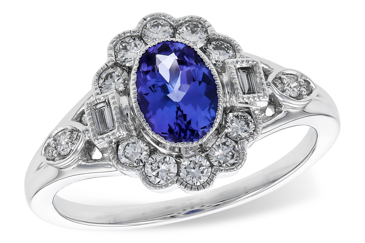 L320-73874: LDS RG .80 TANZANITE 1.20 TGW (7x5MM OV)