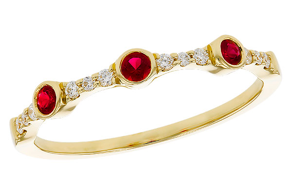 L320-75683: LDS WED RG .15 RUBY .24 TGW