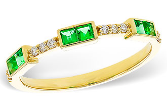 L320-77520: LDS WED RG .23 TW EMERALD .30 TGW