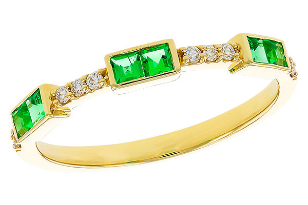 L320-77520: LDS WED RG .23 TW EMERALD .30 TGW