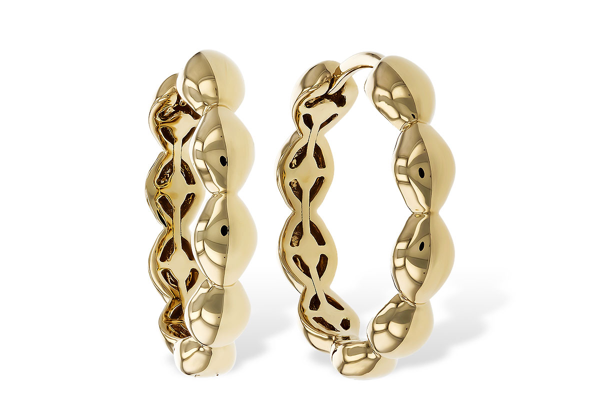 L320-78447: GOLD EARRINGS (18MM)