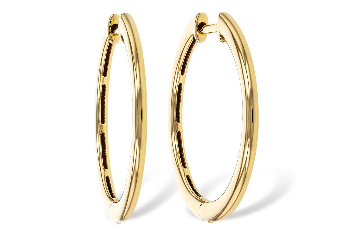 L320-80201: GOLD EARRINGS (24MM)