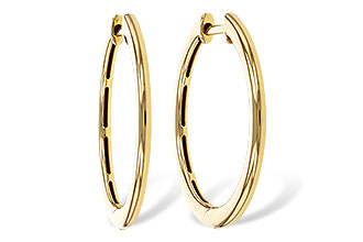 L320-80201: GOLD EARRINGS (24MM)