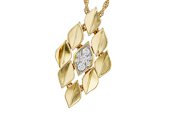 L321-63874: NECKLACE .15 TW