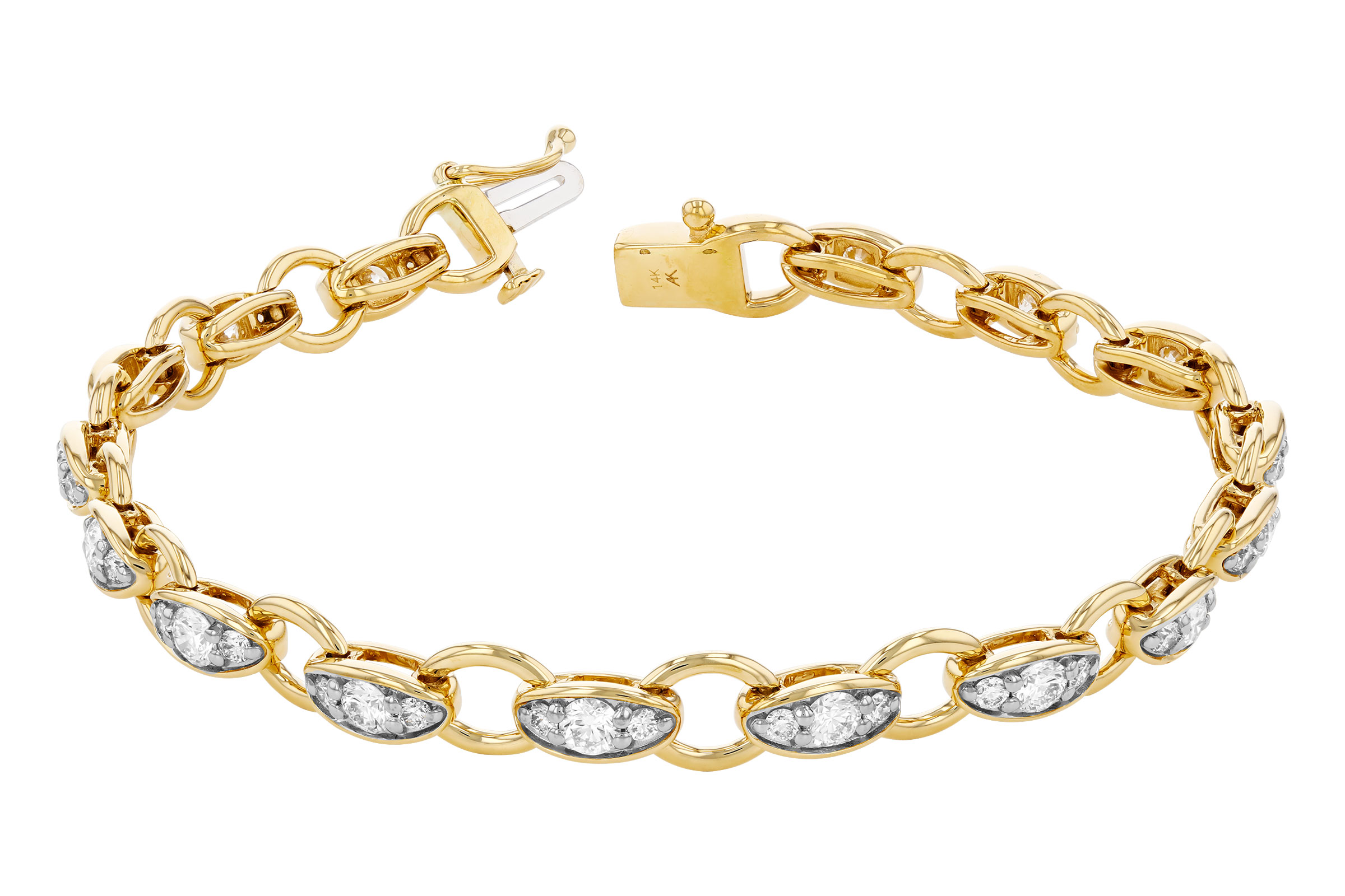 L321-64801: BRACELET 2.20 TW (7")