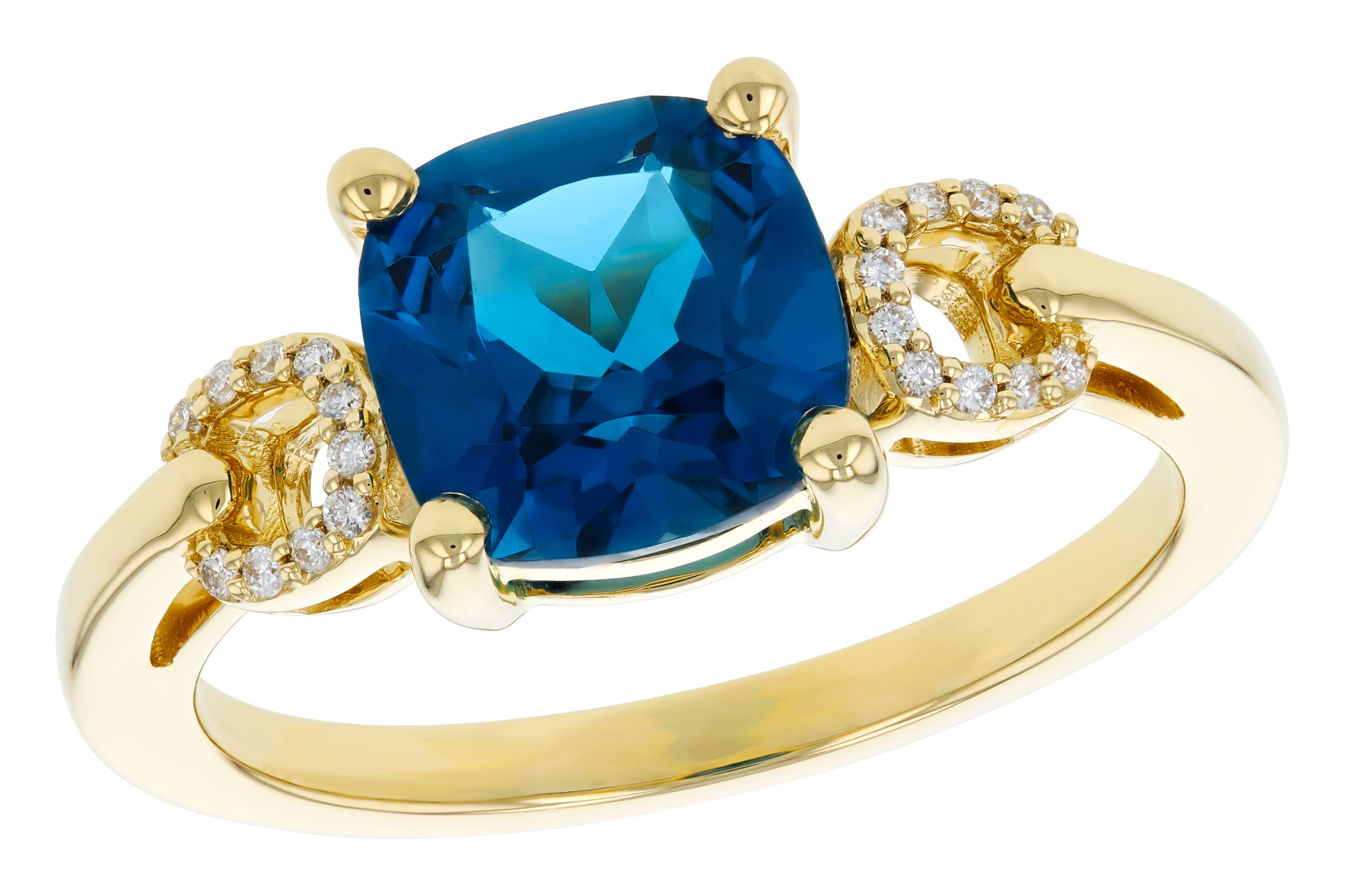 L321-65674: LDS RG 2.16 LONDON BLUE TOPAZ 2.21 TGW (8MM LBT)