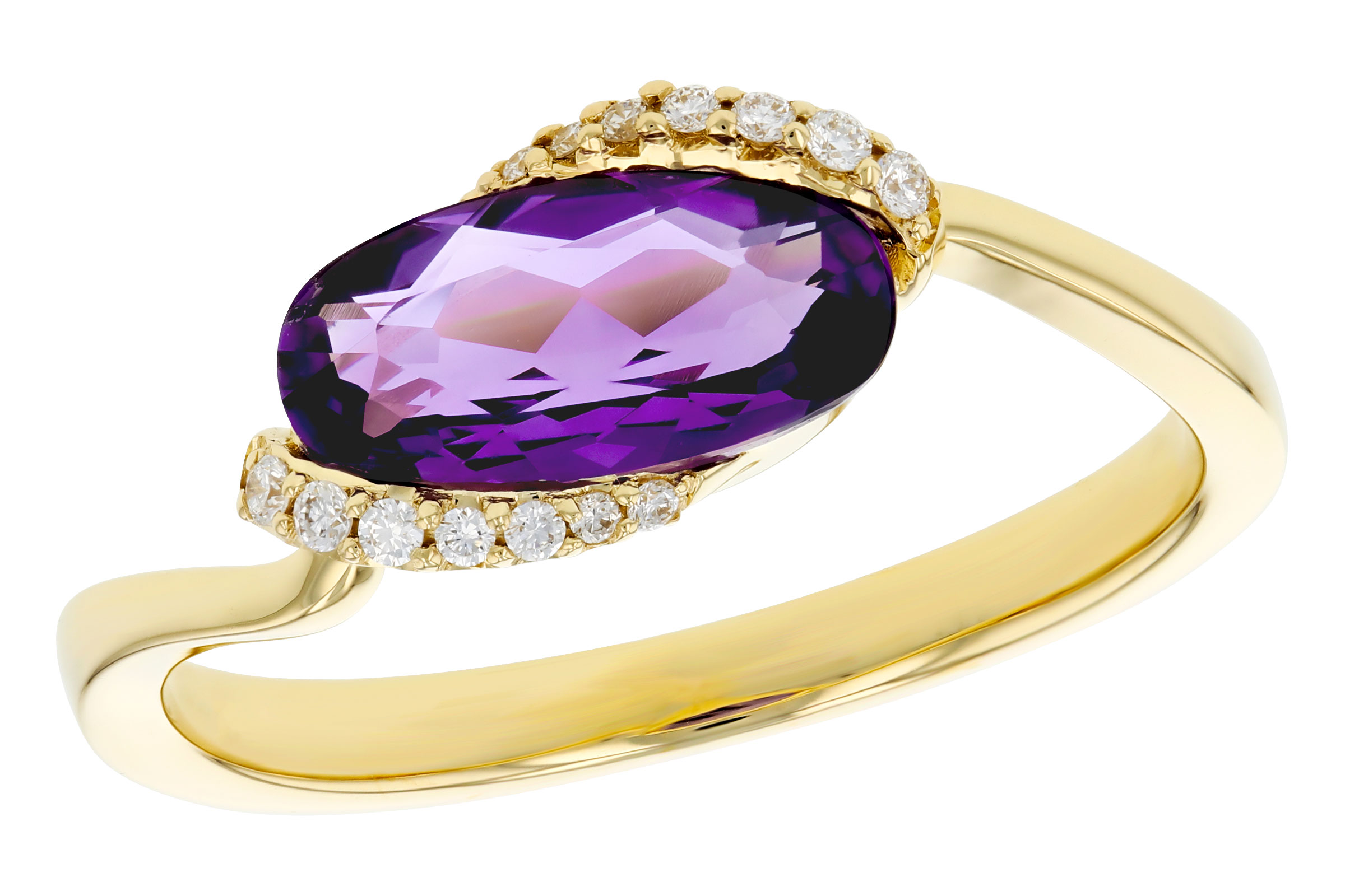 L321-65683: LDS RG 1.07 TW AMETHYST 1.13 TGW (10x5MM AMY)