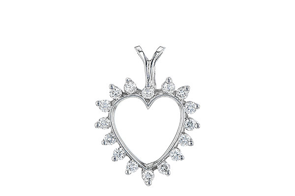 M052-57529: HEART PENDANT .23 TW