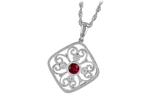 M232-56592: NECKLACE .28 RUBY .34 TGW
