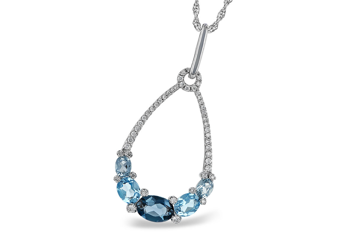 M233-49310: NECK 1.76 BLUE TOPAZ 1.96 TGW