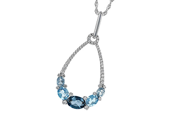 M233-49310: NECK 1.76 BLUE TOPAZ 1.96 TGW